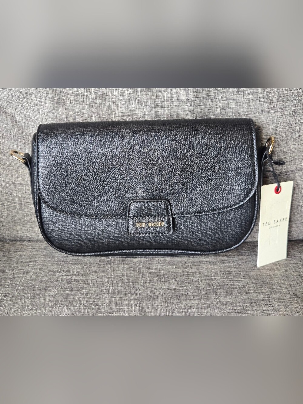 Ted Baker Black Leather Bag * Missing Strap